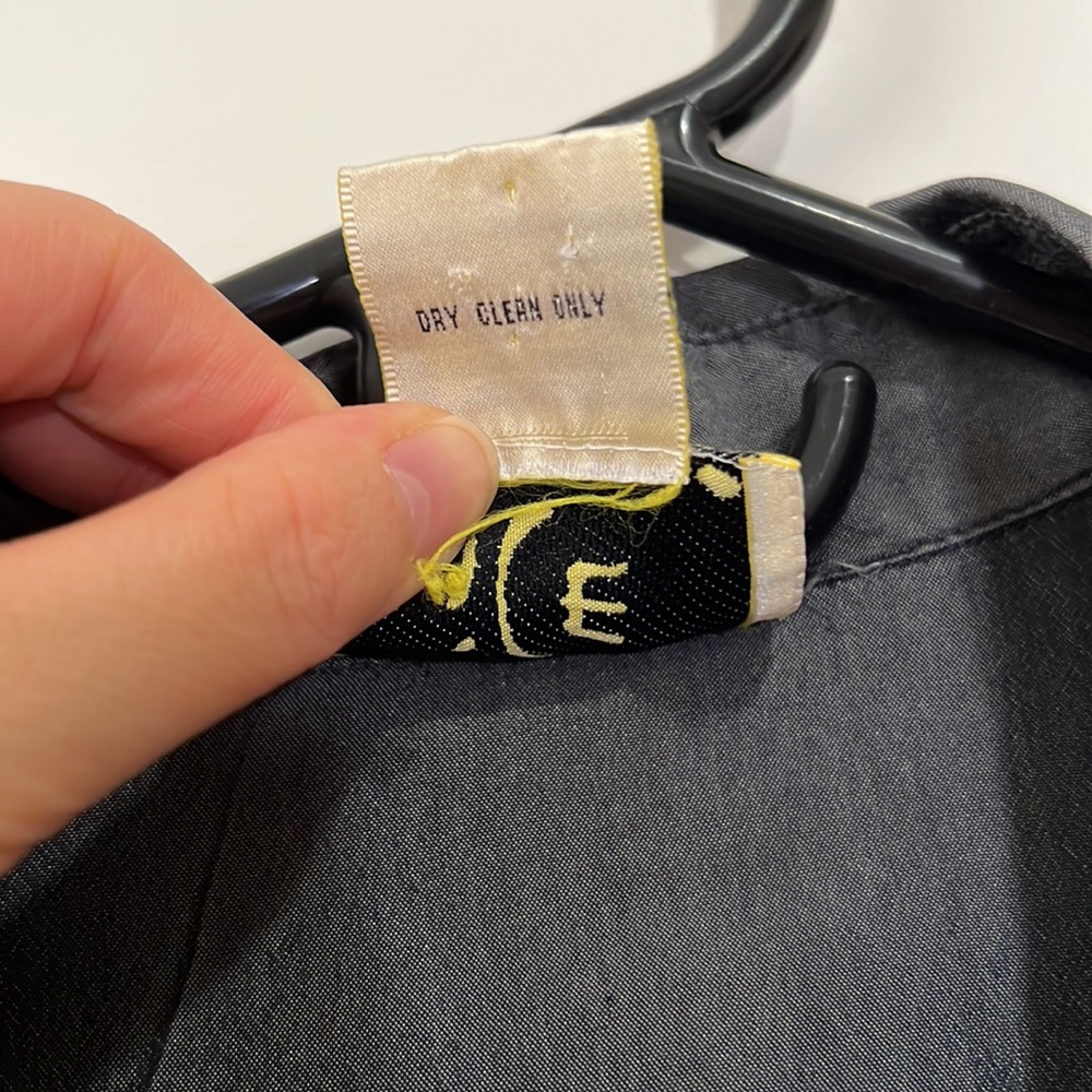 Ice button down 100% silk shirt - gray - size L - Picture 4 of 6